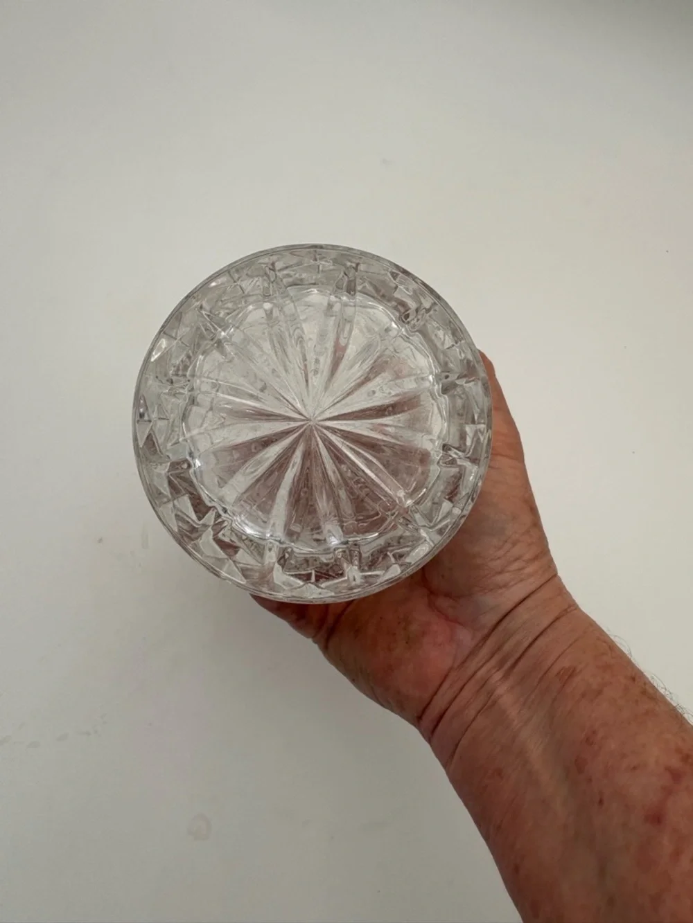 Vintage Clear Small Biscuit Jar